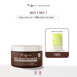 Laushine Overnight Intense Whitening Booster Lotion Jar FREE Masker Greentea