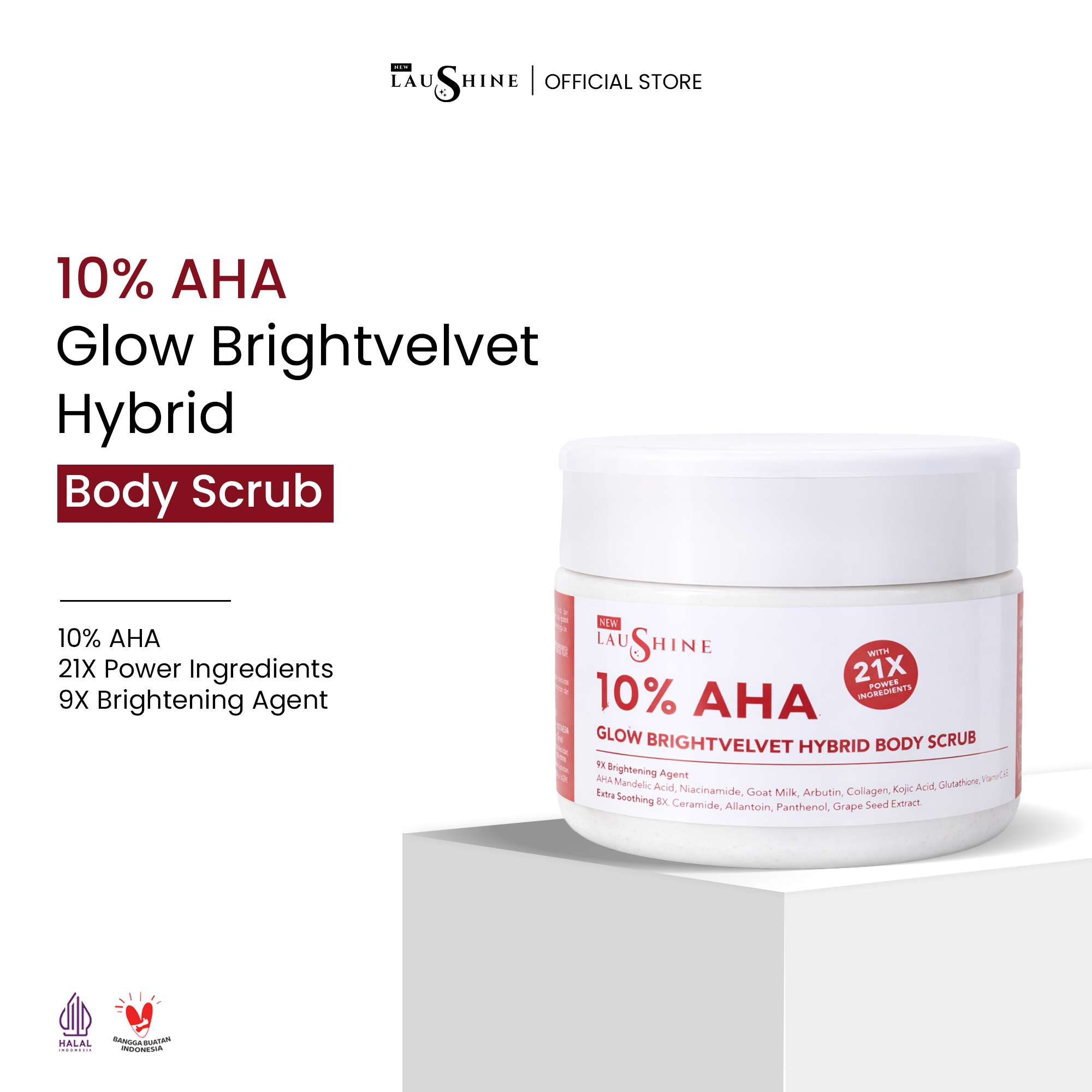Laushine Body Scrub Brightvelvet Hybrid