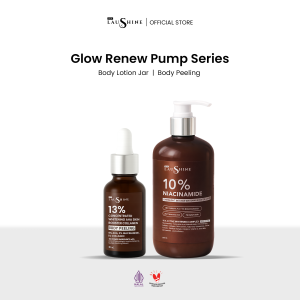 Laushine Glow Renew Pump Series - Body Lotion Pump + Skin Booster Body Peeling